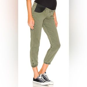 PAIGE Maternity Mayslie Jogger in Vintage Ivy Green